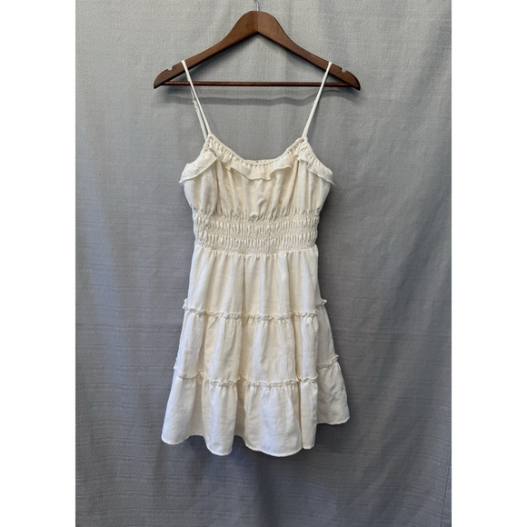 Altar'd State Mini Dress Women Size M Tiered Ruffle Smocked Feminine Western NWT - Picture 2 of 9